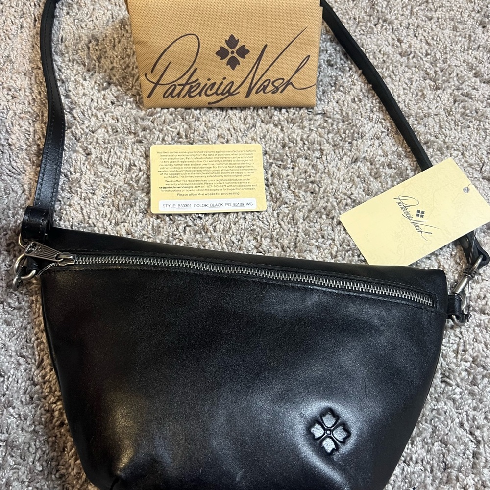 Patricia Nash Black Shoulder Bag